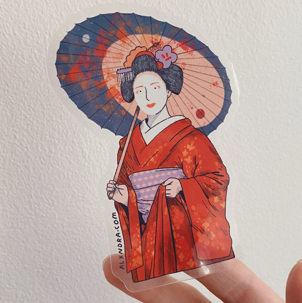 Geisha Sticker