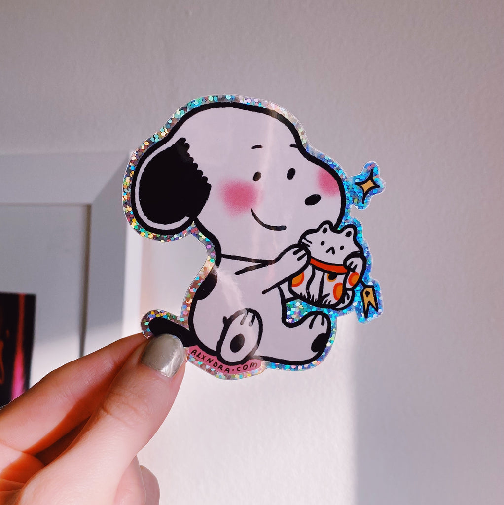 Lucky Snoopy Sticker