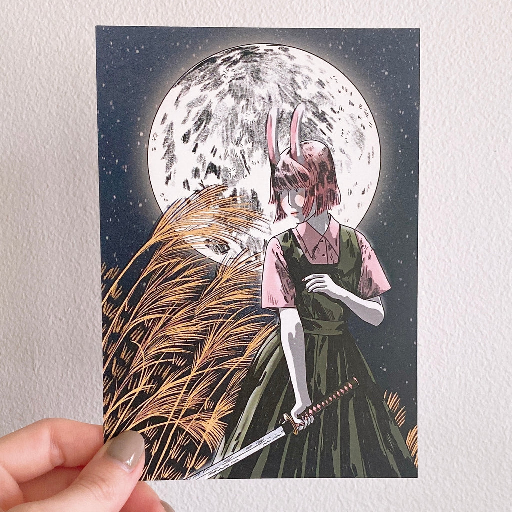 Usagi Moon Postcard