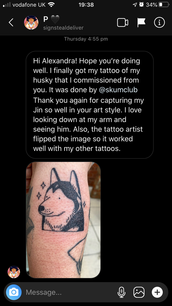 Pet Tattoo Commission