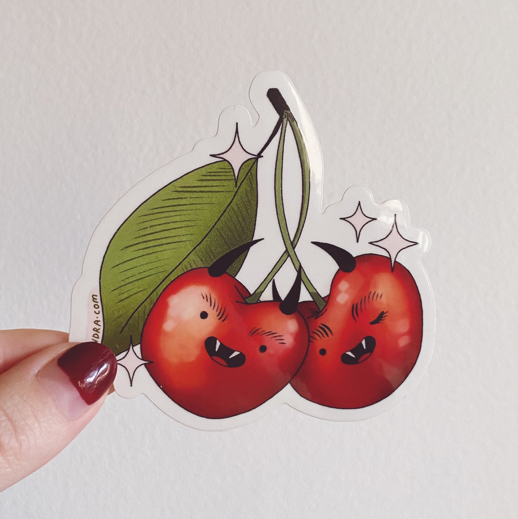 Vampy Cherries Sticker