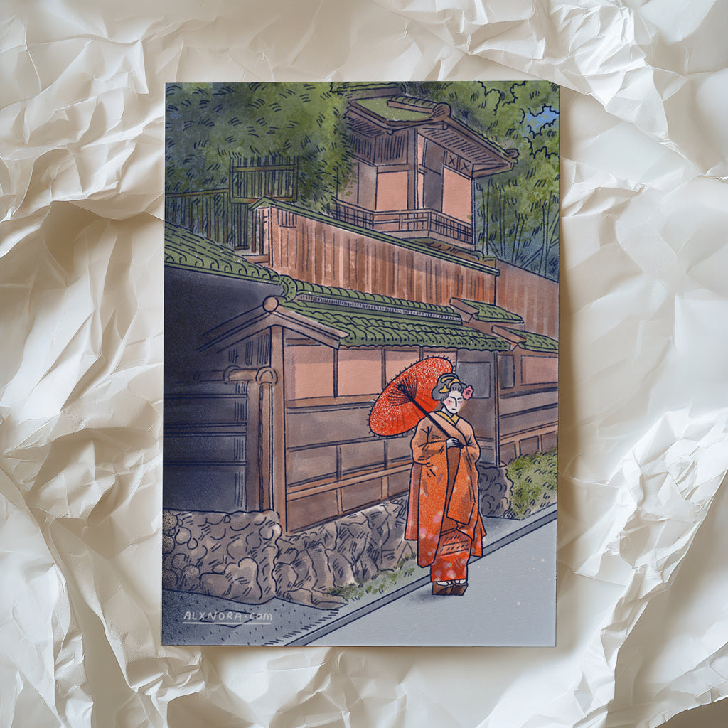 Geisha Postcard