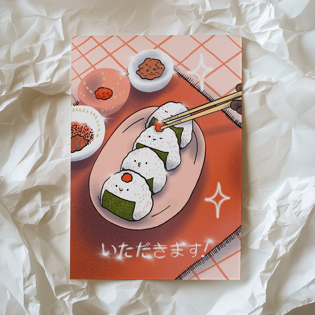 Onigiri Postcard