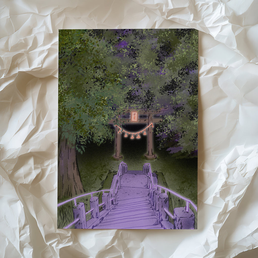 Spooky Shrine Postcard