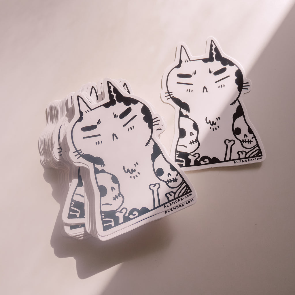 Tattoo Cat Sticker
